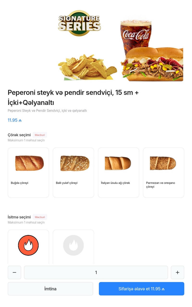 Modifikator seçimi